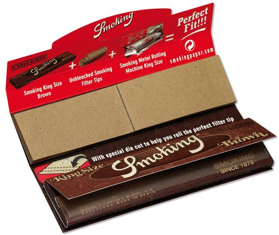 Smoking Brown KingSize+Tips Detail